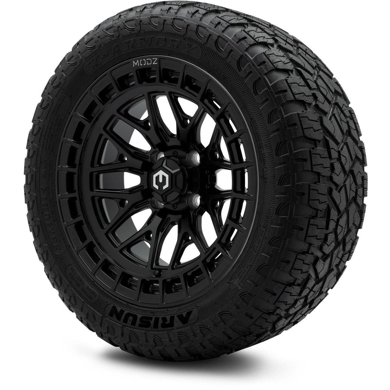 MODZ® 14" Torrent Matte Black Wheels & Off-Road Tires Combo