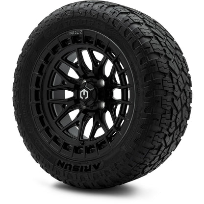 MODZ® 14" Torrent Matte Black Wheels & Off-Road Tires Combo