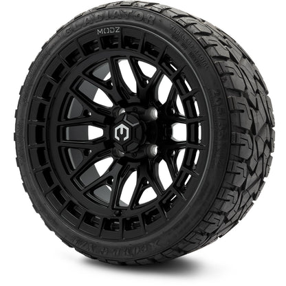 MODZ® 14" Torrent Matte Black Wheels & Off-Road Tires Combo