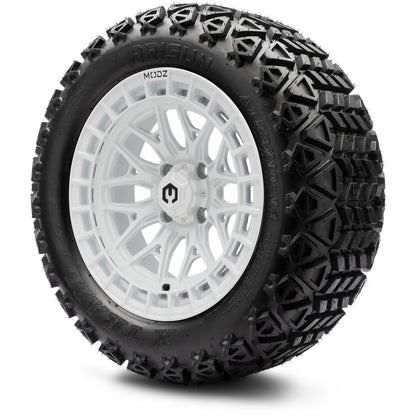 MODZ® 14" Torrent Glossy White Wheels & Off-Road Tires Combo