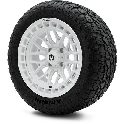 MODZ® 14" Torrent Glossy White Wheels & Off-Road Tires Combo