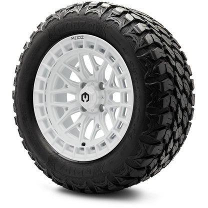 MODZ® 14" Torrent Glossy White Wheels & Off-Road Tires Combo
