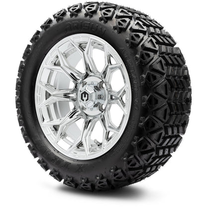 MODZ® 14" Halo Chrome Wheels & Off-Road Tires Combo