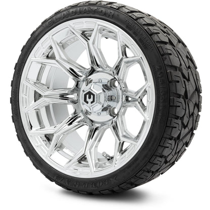 MODZ® 14" Halo Chrome Wheels & Off-Road Tires Combo