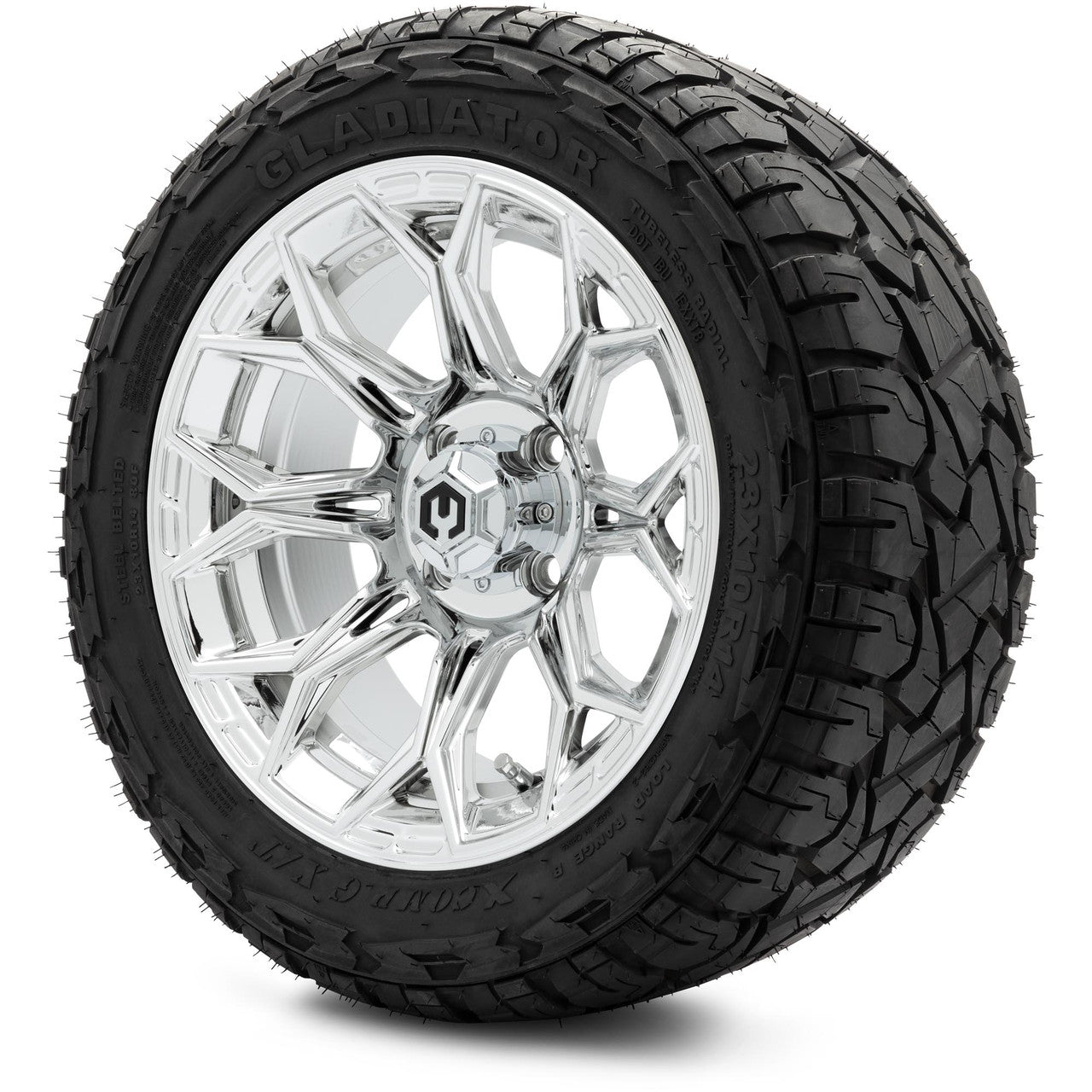 MODZ® 14" Halo Chrome Wheels & Off-Road Tires Combo