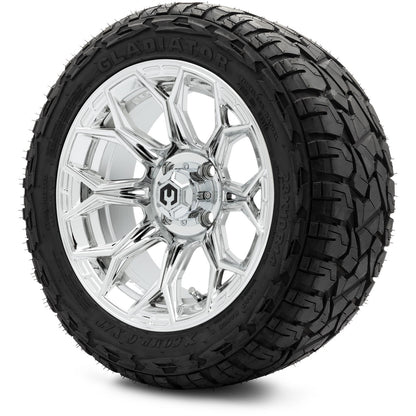 MODZ® 14" Halo Chrome Wheels & Off-Road Tires Combo