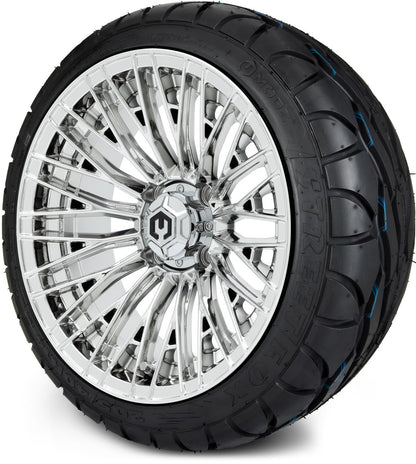 MODZ® 14" Reaper Chrome Wheels & Street Tires Combo