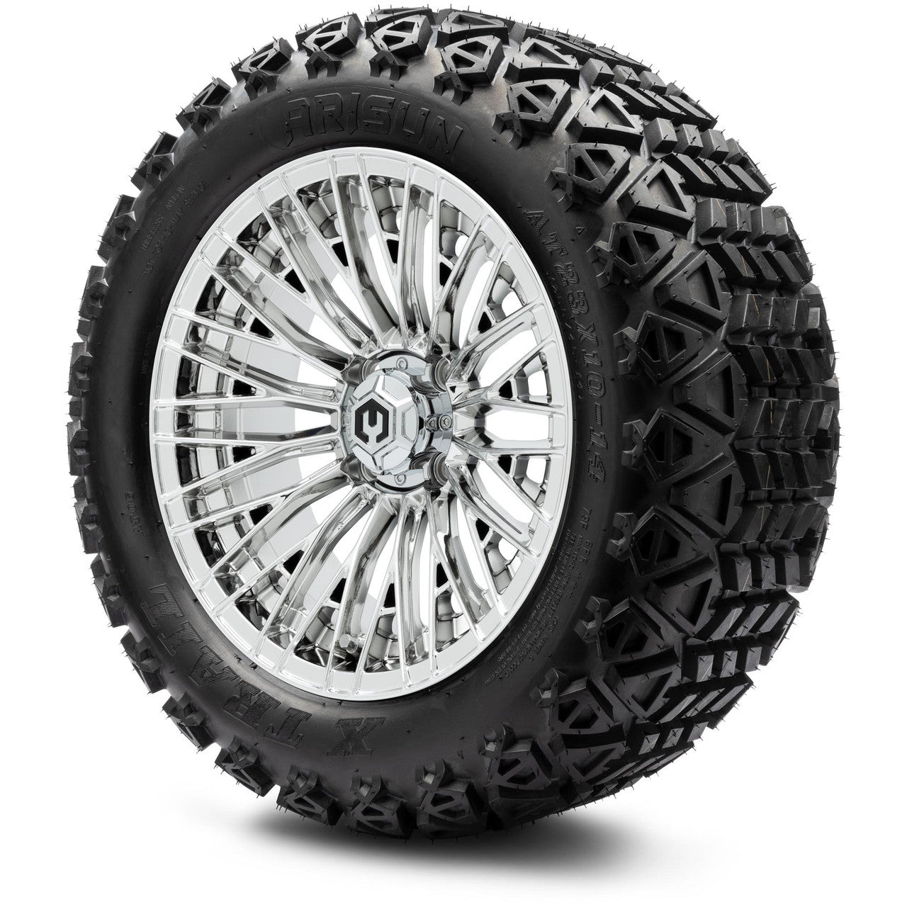 MODZ® 14" Reaper Chrome Wheels & Off-Road Tires Combo