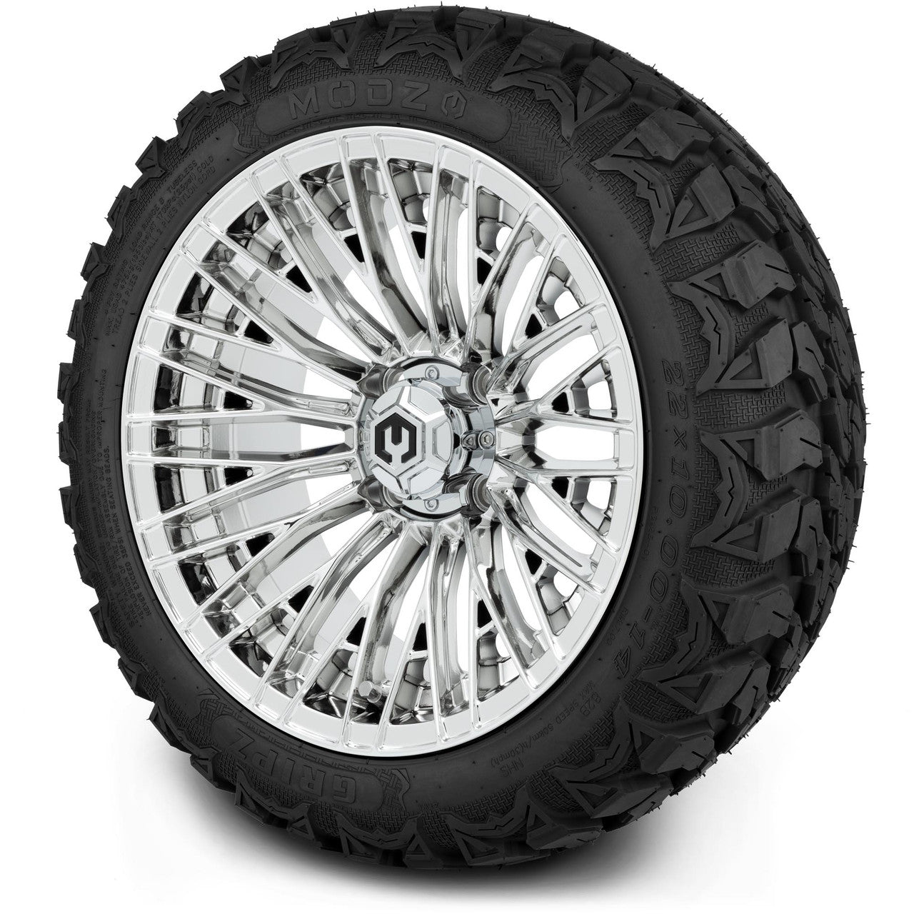 MODZ® 14" Reaper Chrome Wheels & Off-Road Tires Combo