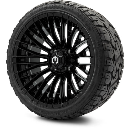 MODZ® 14" Reaper Glossy Black Wheels & Off-Road Tires Combo