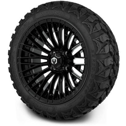 MODZ® 14" Reaper Glossy Black Wheels & Off-Road Tires Combo