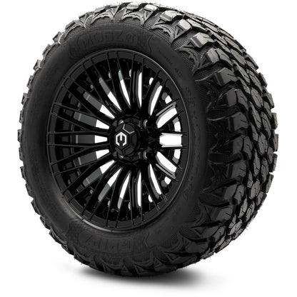 MODZ® 14" Reaper Glossy Black Wheels & Off-Road Tires Combo