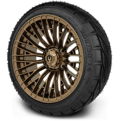 MODZ® 14" Reaper Bronze Wheels & Street Tires Combo