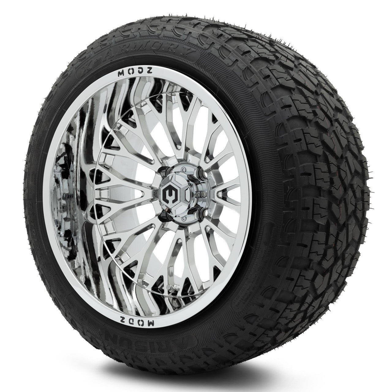 MODZ® 15x10" Convict Chrome Wheels & Off-Road Tires Combo