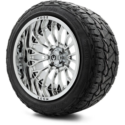 MODZ® 15x10" Convict Chrome Wheels & Off-Road Tires Combo