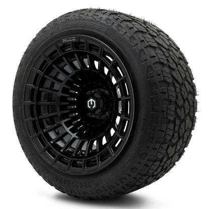 MODZ® 15x10" Felon Glossy Black Wheels & Off-Road Tires Combo