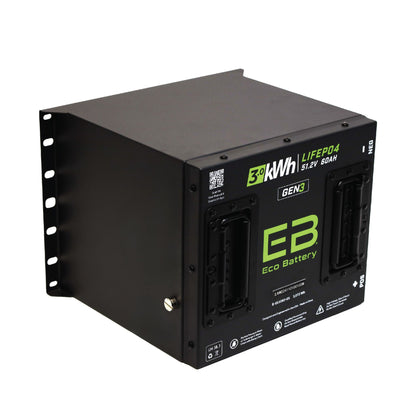 51V 60Ah Eco Battery Cube LiFePO4 Gen3 Battery Only
