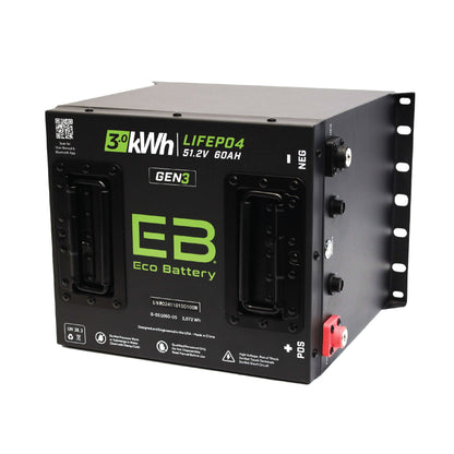 51V 60Ah Eco Battery Cube LiFePO4 Gen3 Battery Only