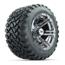 GTW® Specter Chrome 12 in Wheels with 22X11-R12 Nomad Steel Belt Radial All-Terrain Tires – Full Set