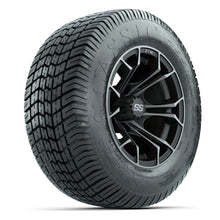 GTW® Spyder Matte Gray/Machined 12 in Wheels with 255/50-12 Excel Classic Street Tires – Full Set