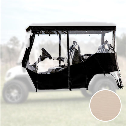 RedDot® Evolution D5 Ranger 4 & Maverick 4 Linen 4 Passenger 3-Sided Track Style Enclosure & Valance (Years 2023-Up)