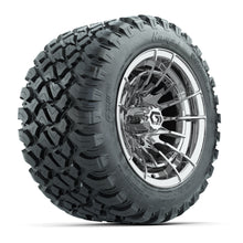 GTW® Boost Chrome 12 in Wheels with 22X11-R12 Nomad Steel Belt Radial All-Terrain Tires - Full Set