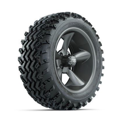 GTW Godfather Matte Grey 14 in Wheels with 23x10.00-14 Rogue All Terrain Tires - Full Set