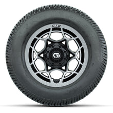 GTW® Nexus Black/Silver 12 in Wheels with 255/50-12 Excel Classic Street Tires – Full Set
