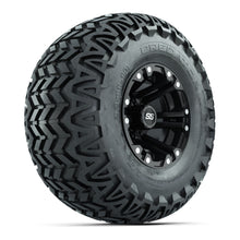 Set of 4 GTW Specter Matte Black Wheels with Predator A-T Tires - 10 Inch