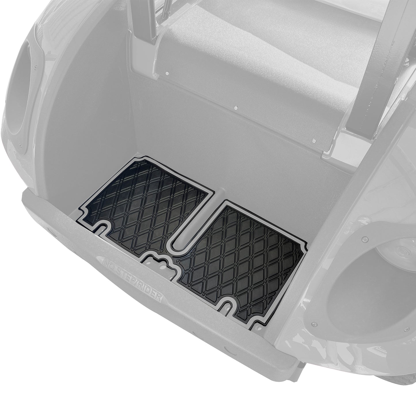 Xtreme Bag Well Mats for EZGO TXT - Black/Gray