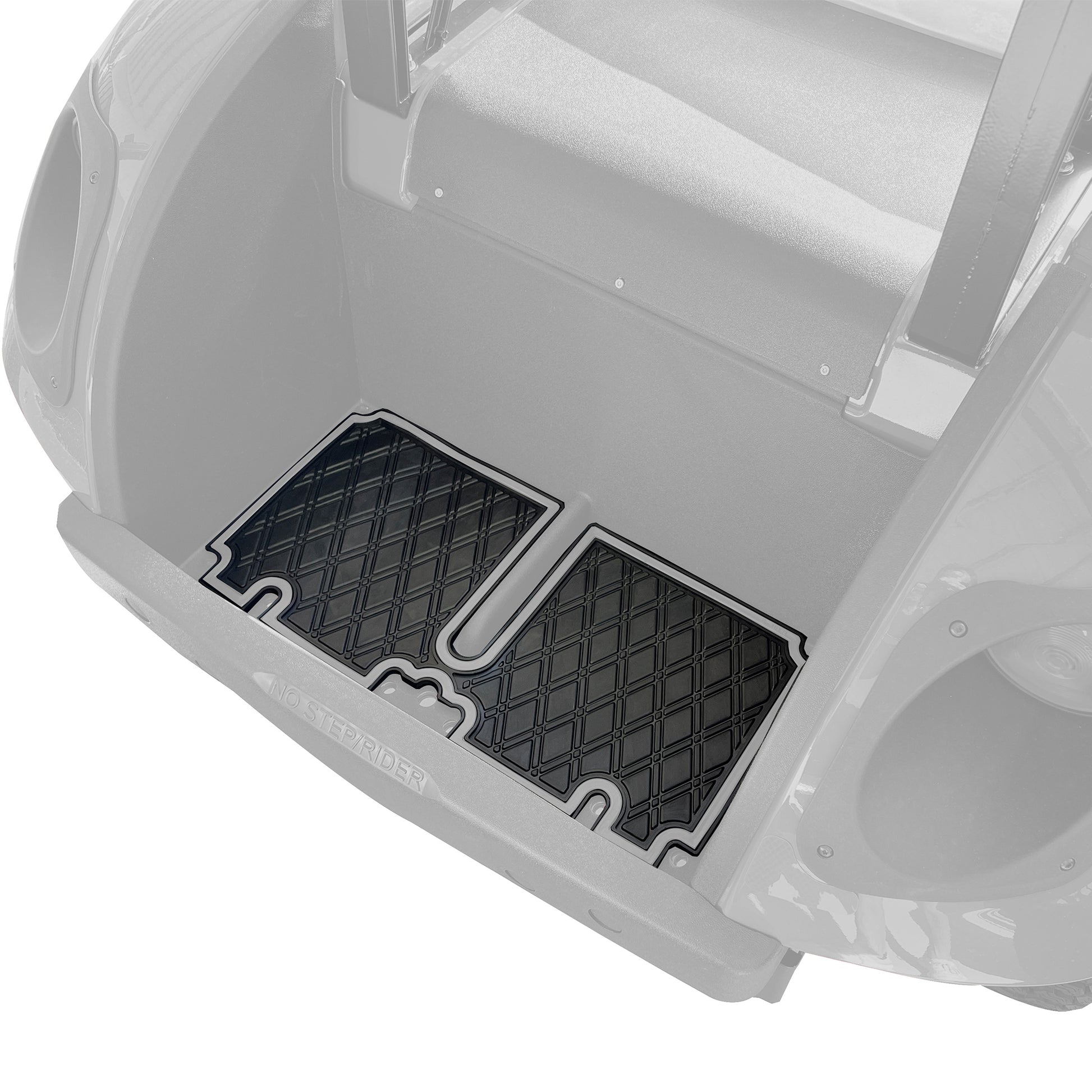 Xtreme Bag Well Mats for EZGO TXT - Black/Gray