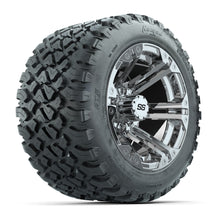 GTW® Specter Chrome 12 in Wheels with 20X10-12 Nomad Steel Belt Radial All-Terrain Tires – Full Set