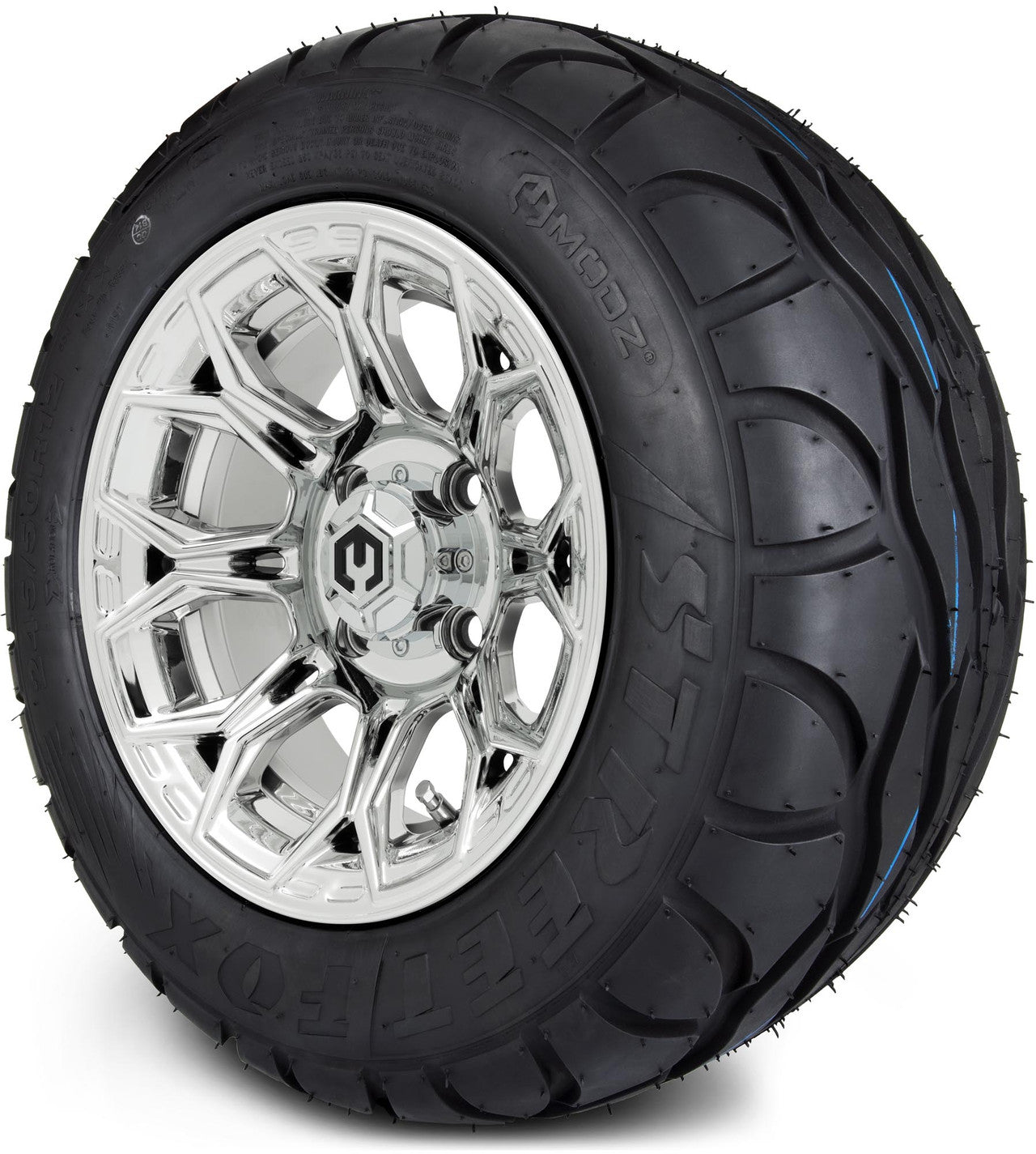 MODZ® 12" Halo Chrome Wheels & Street Tires Combo