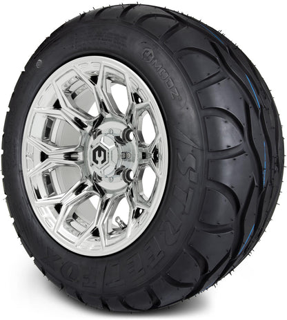 MODZ® 12" Halo Chrome Wheels & Street Tires Combo