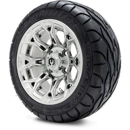 MODZ® 12" Halo Chrome Wheels & Street Tires Combo