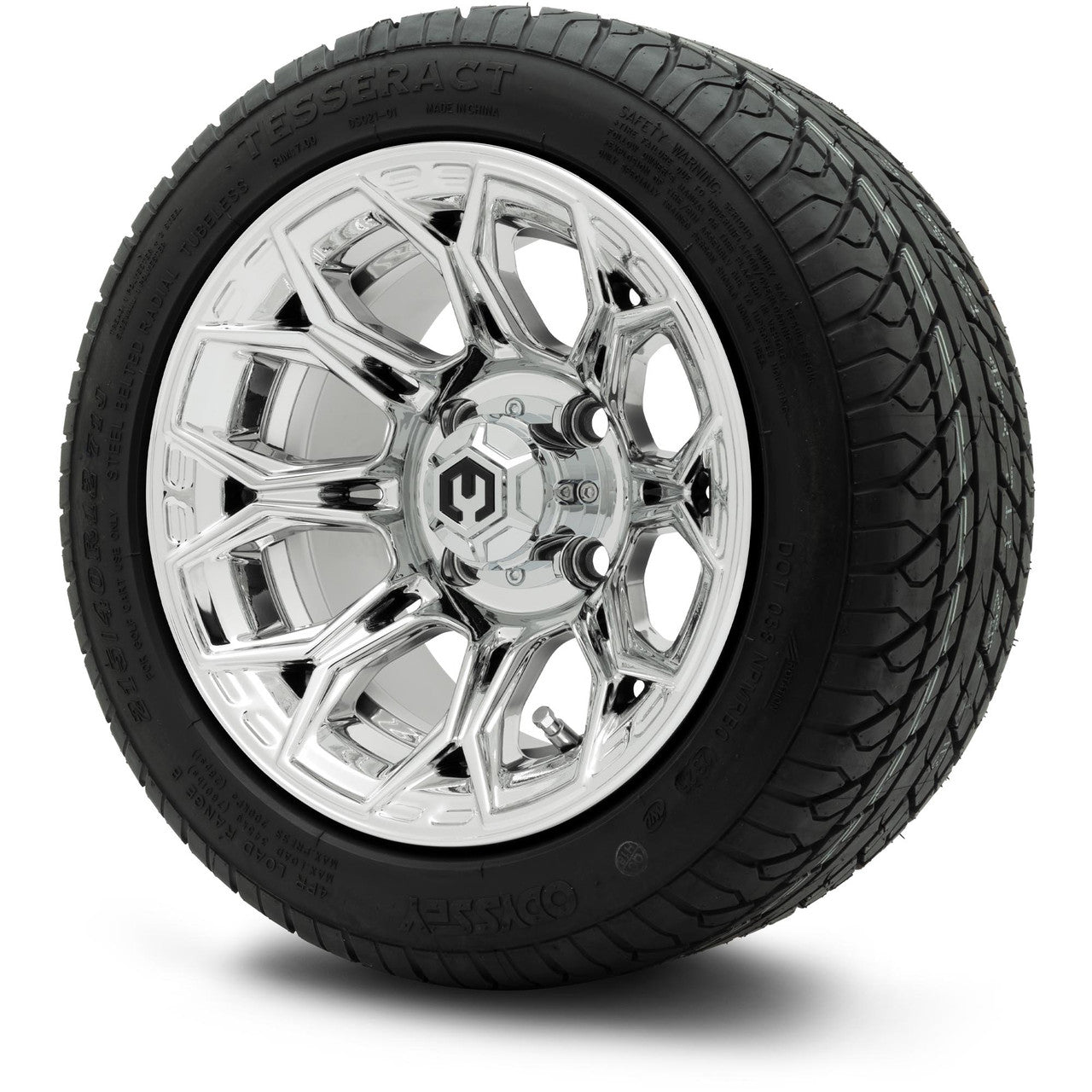 MODZ® 12" Halo Chrome Wheels & Street Tires Combo