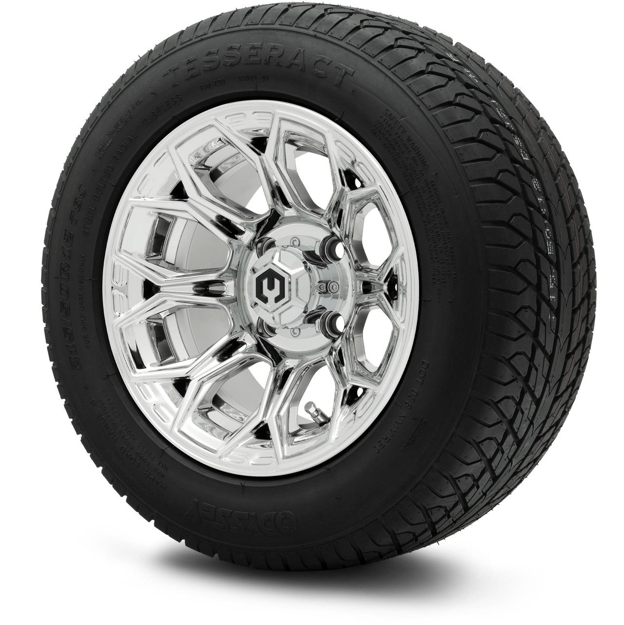 MODZ® 12" Halo Chrome Wheels & Street Tires Combo