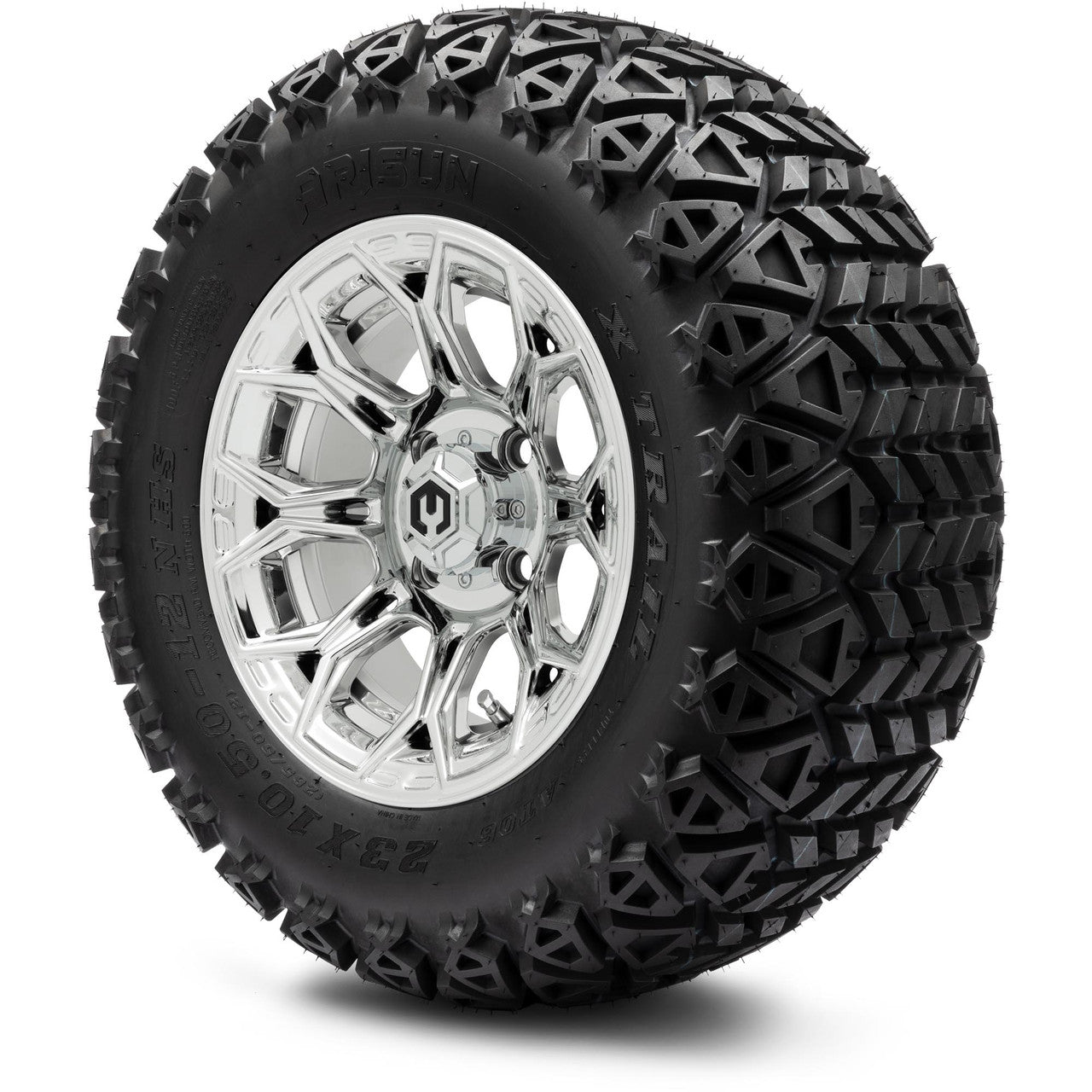MODZ® 12" Halo Chrome Wheels & Off-Road Tires Combo
