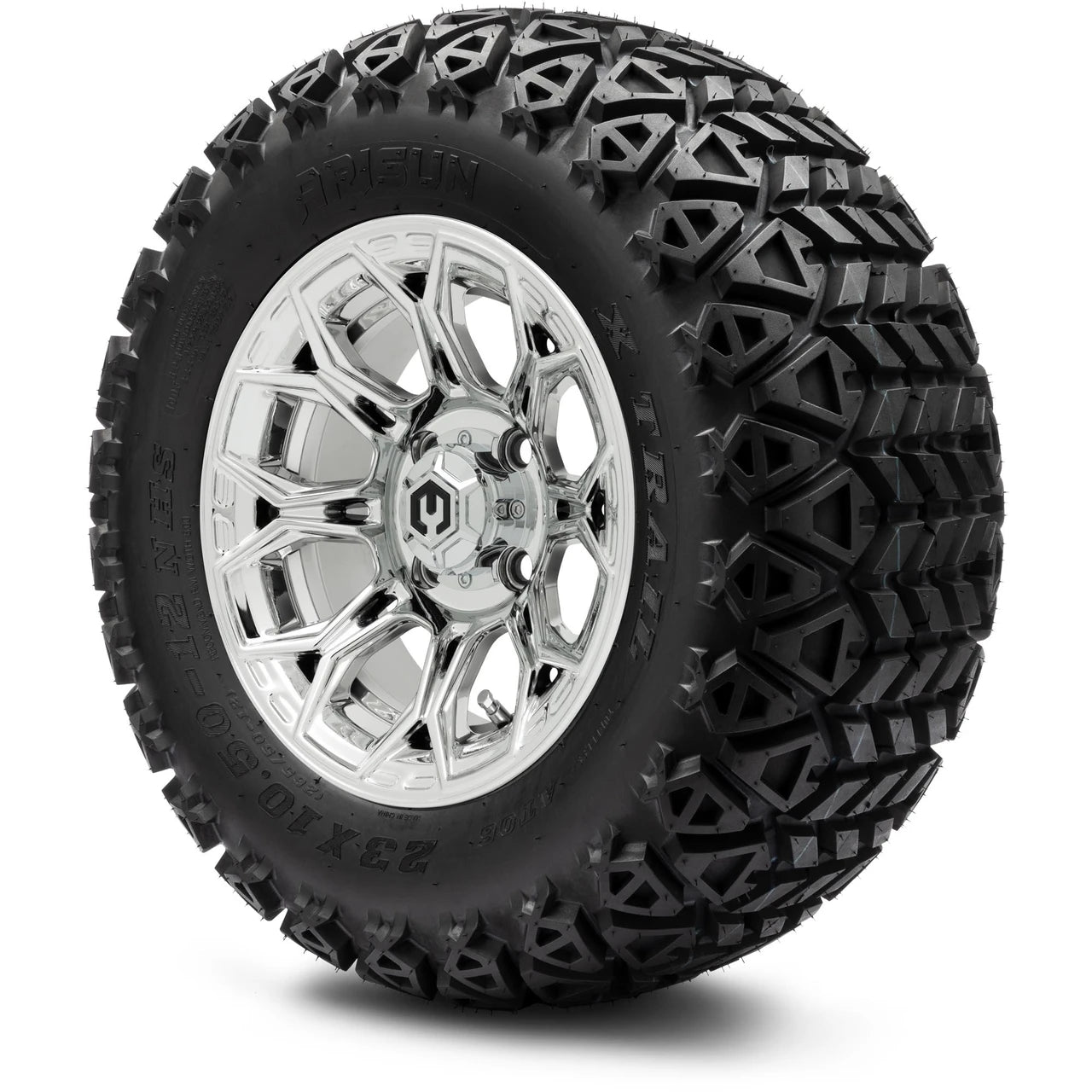 MODZ® 12" Halo Chrome Wheels & Off-Road Tires Combo
