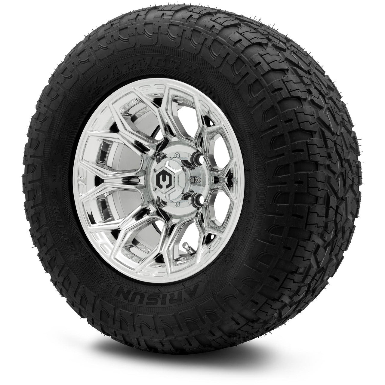 MODZ® 12" Halo Chrome Wheels & Off-Road Tires Combo