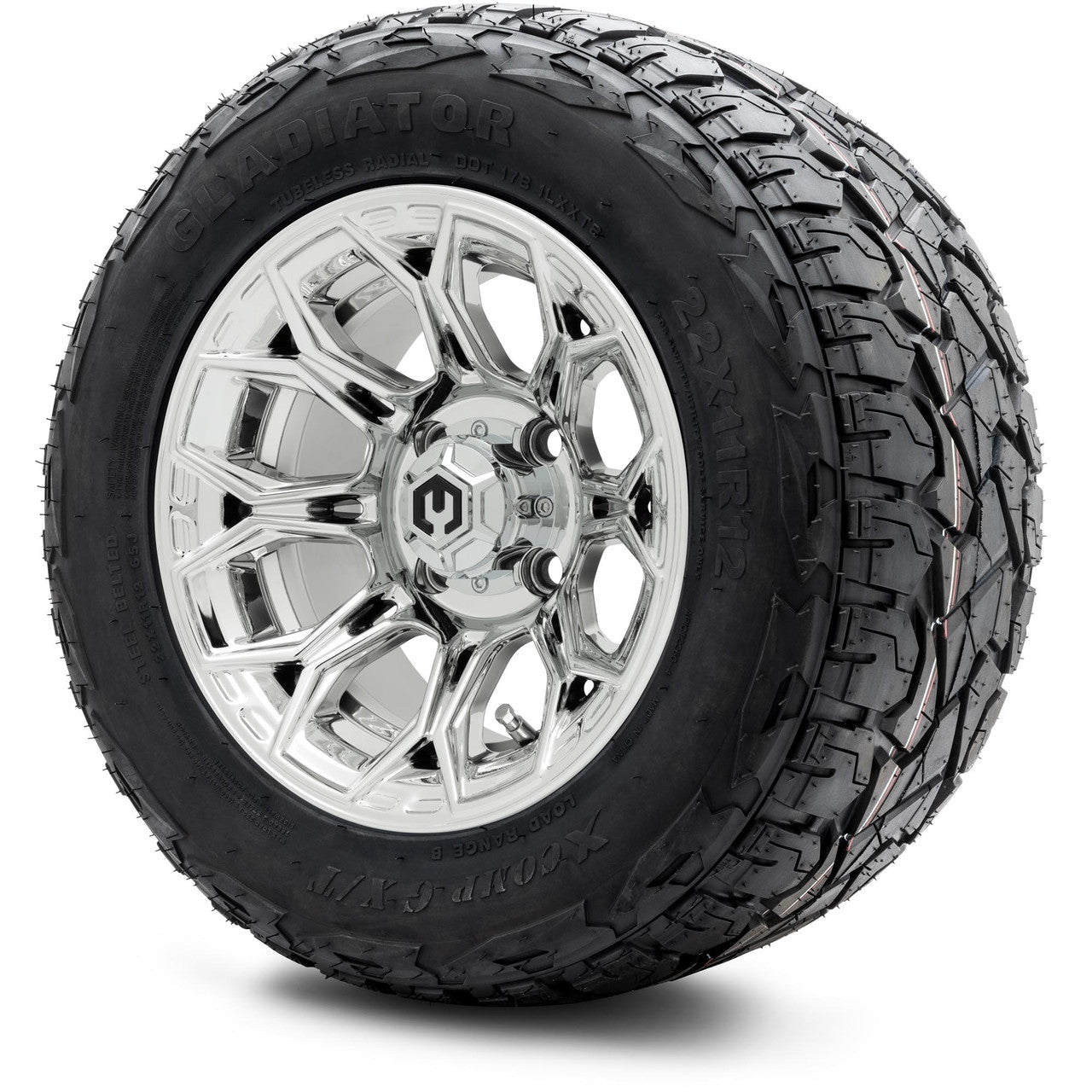 MODZ® 12" Halo Chrome Wheels & Off-Road Tires Combo