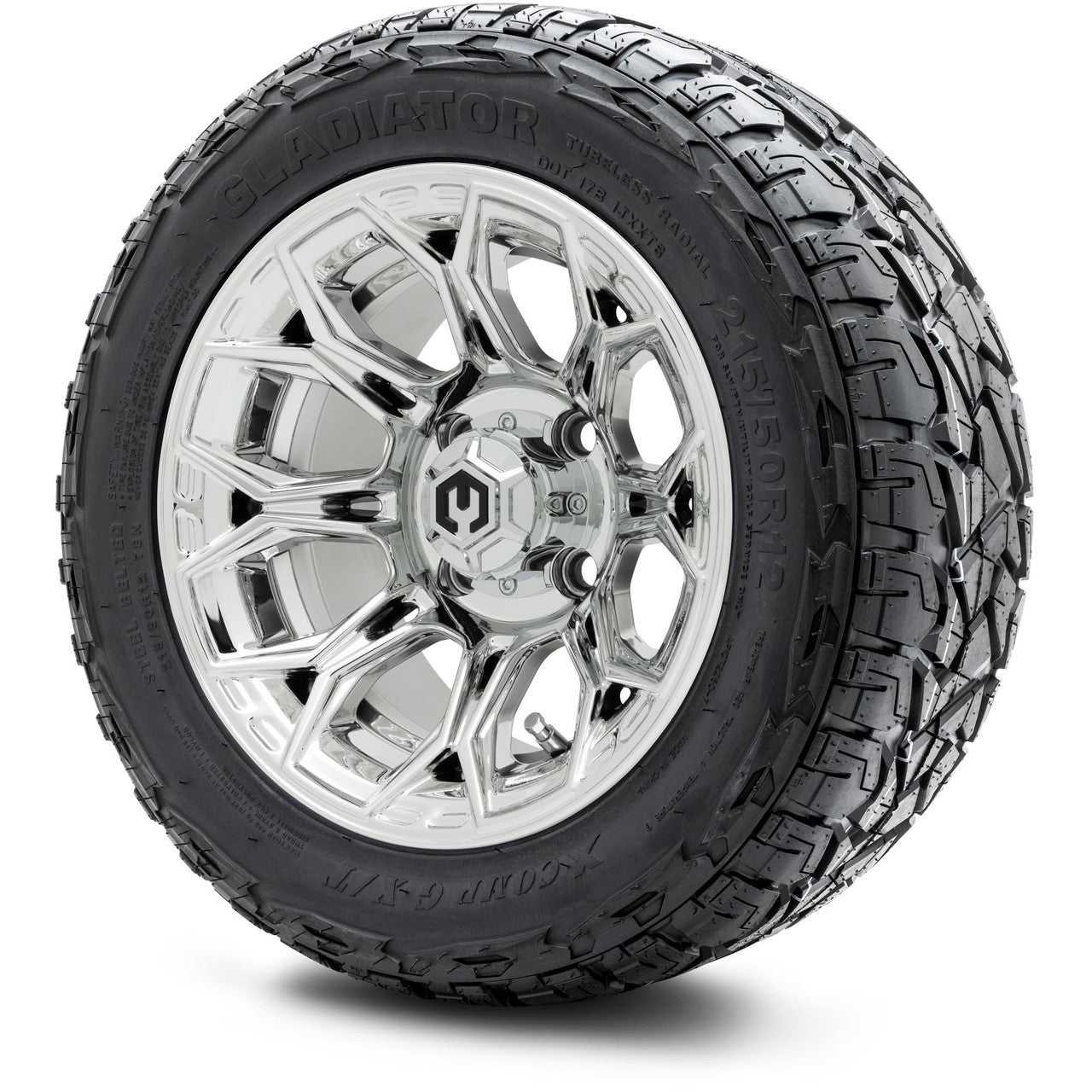 MODZ® 12" Halo Chrome Wheels & Off-Road Tires Combo