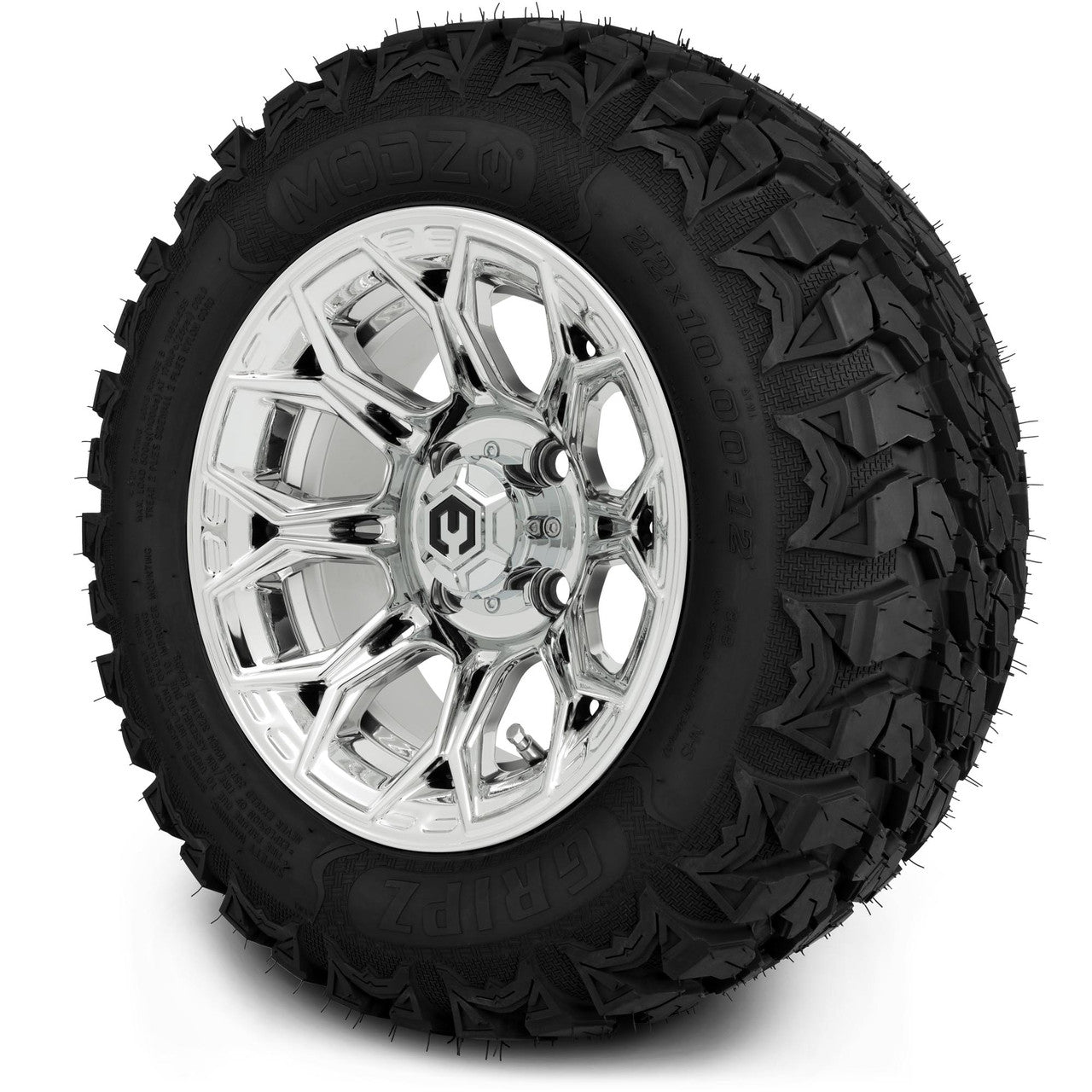 MODZ® 12" Halo Chrome Wheels & Off-Road Tires Combo