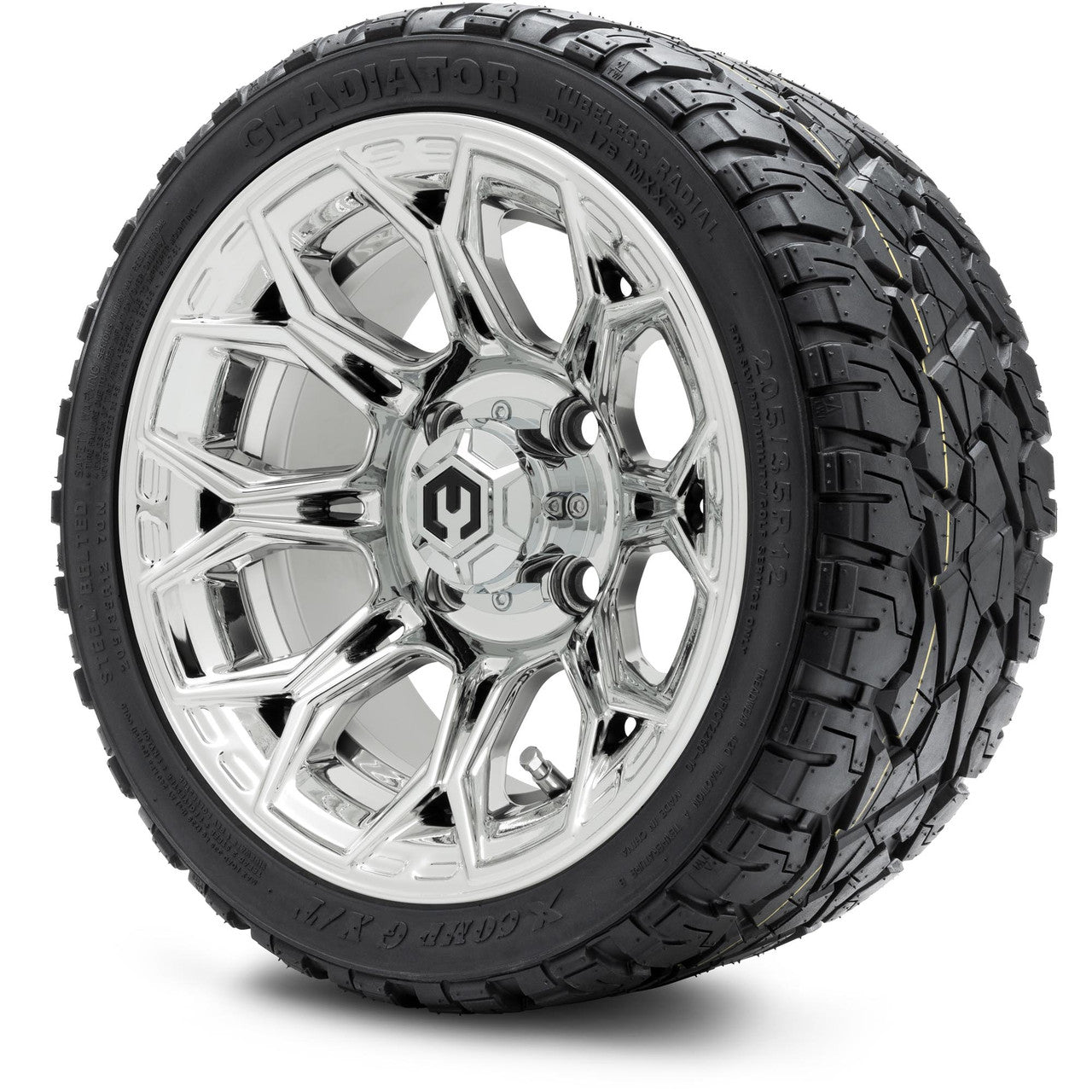 MODZ® 12" Halo Chrome Wheels & Off-Road Tires Combo