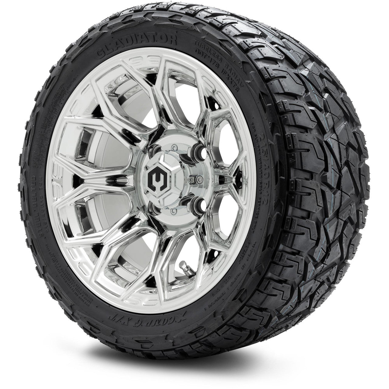 MODZ® 12" Halo Chrome Wheels & Off-Road Tires Combo