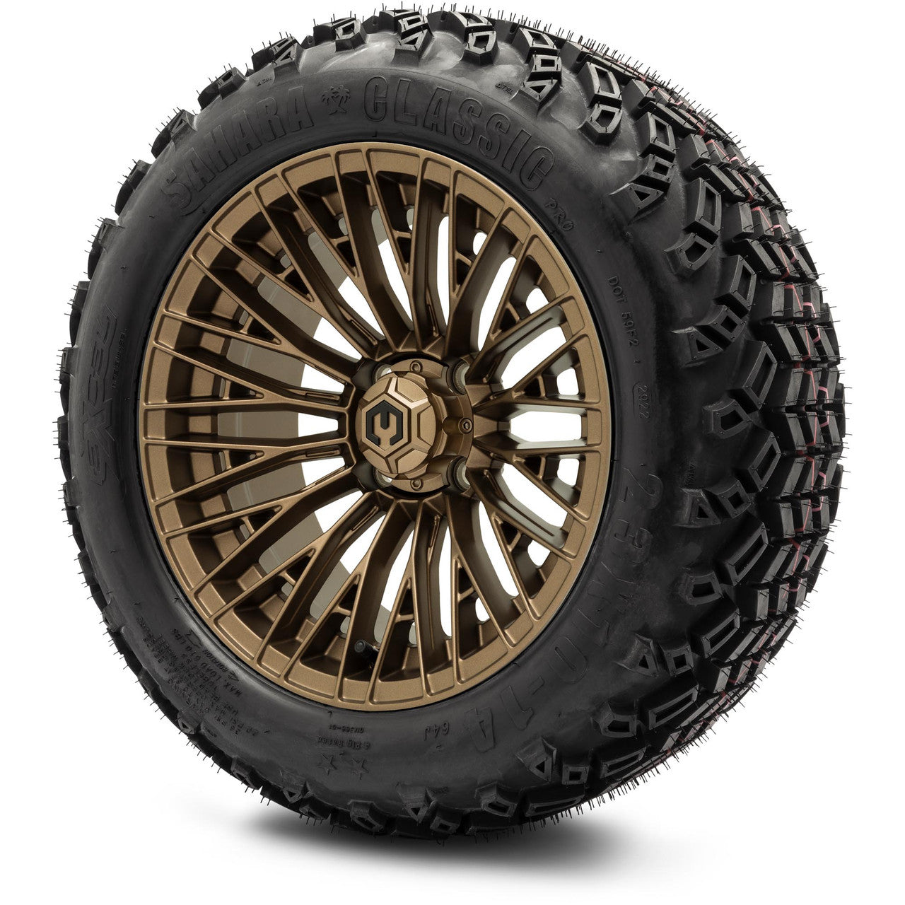 MODZ® 14" Reaper Bronze Wheels & Off-Road Tires Combo