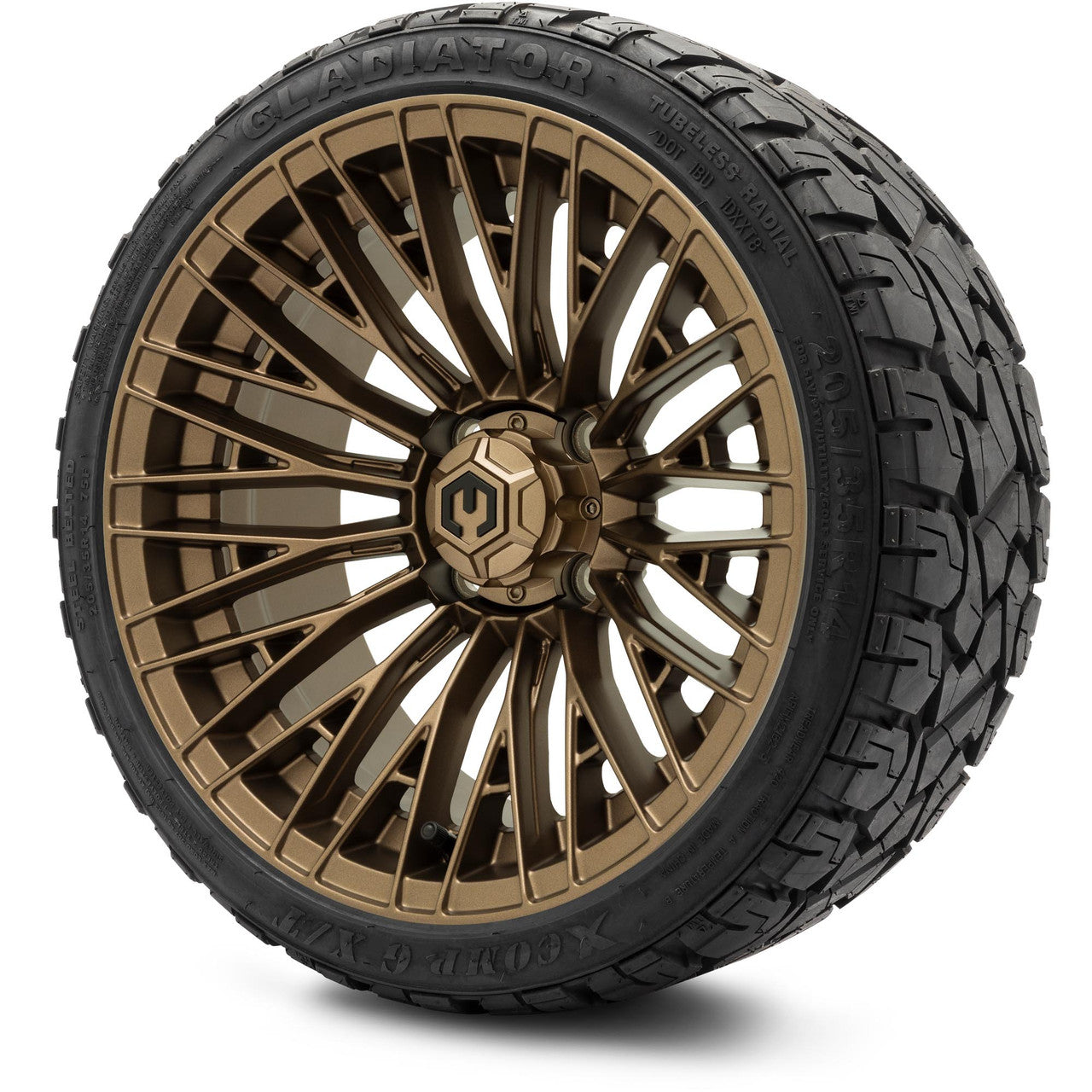 MODZ® 14" Reaper Bronze Wheels & Off-Road Tires Combo