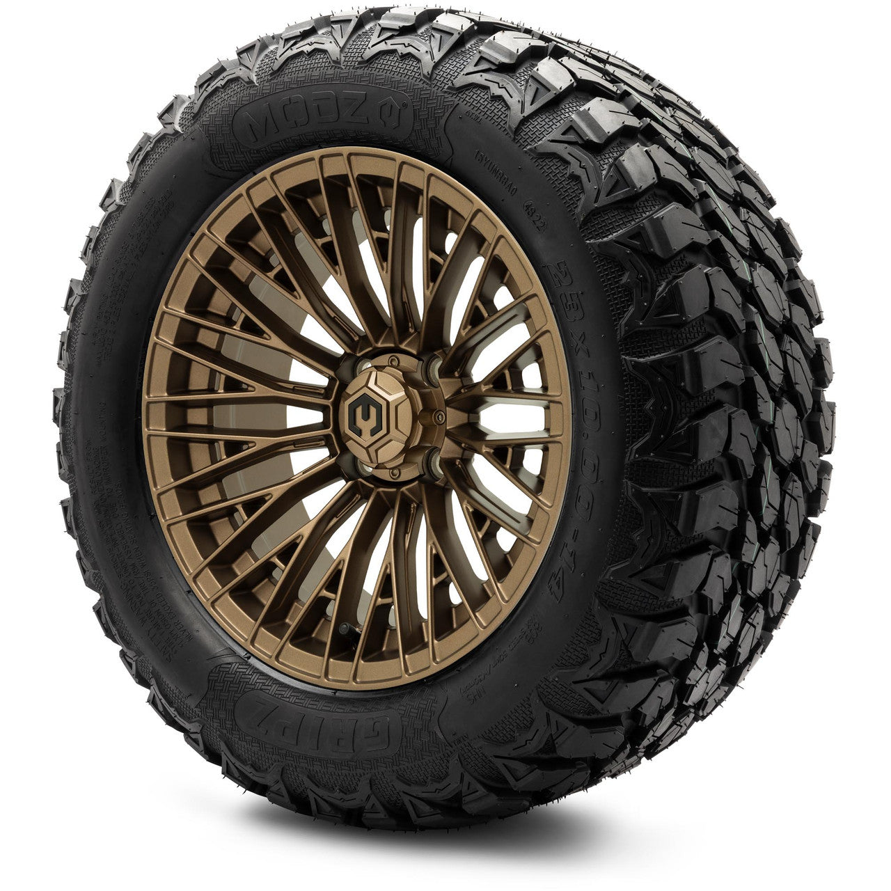 MODZ® 14" Reaper Bronze Wheels & Off-Road Tires Combo