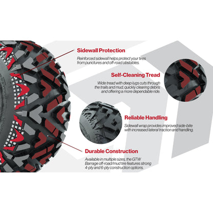 20x10-10 GTW® Barrage Mud Tire