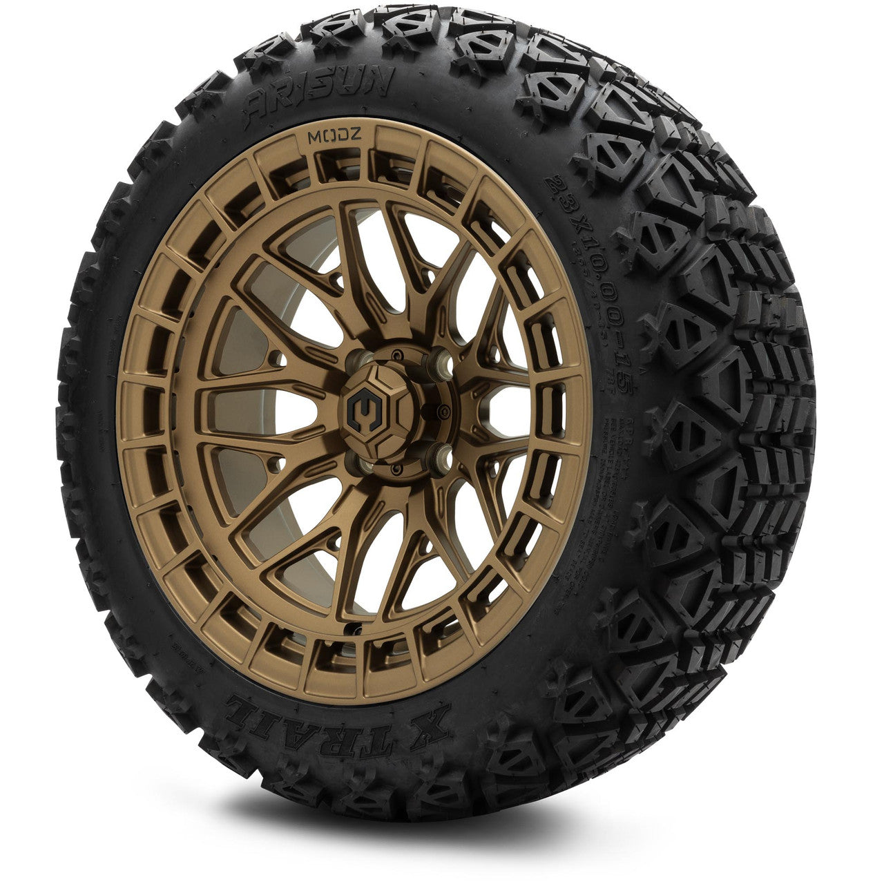 MODZ® 15" Torrent Matte Bronze Wheels & Off-Road Tires Combo
